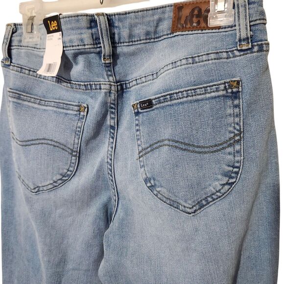 Lee Bootcut Jeans Size 10Long Blue Snowstone Mid Rise Soft Premium Stretch Denim - Picture 9 of 15